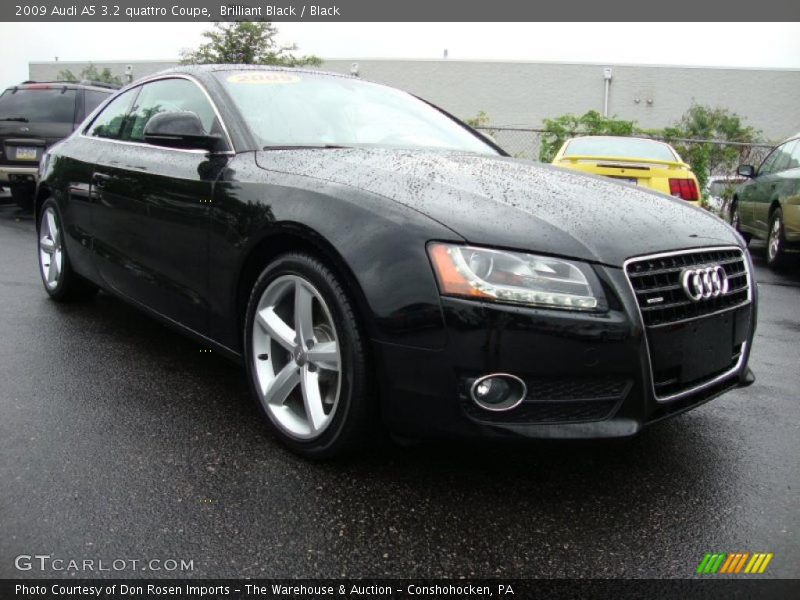 Brilliant Black / Black 2009 Audi A5 3.2 quattro Coupe