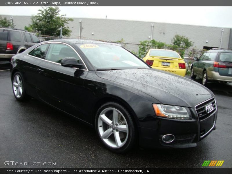 Brilliant Black / Black 2009 Audi A5 3.2 quattro Coupe