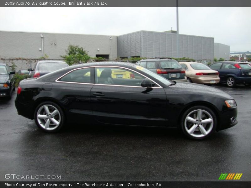 Brilliant Black / Black 2009 Audi A5 3.2 quattro Coupe