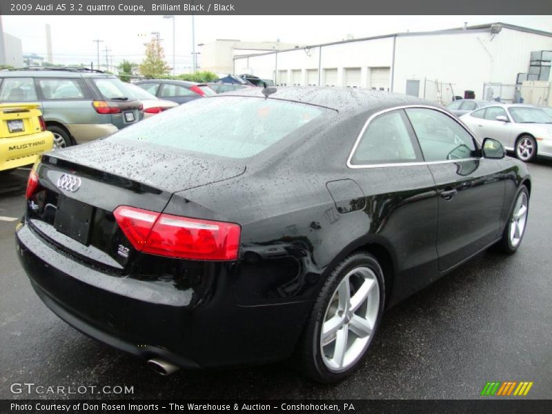 Brilliant Black / Black 2009 Audi A5 3.2 quattro Coupe