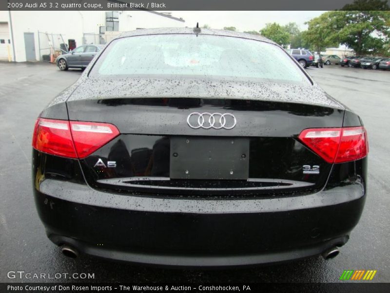 Brilliant Black / Black 2009 Audi A5 3.2 quattro Coupe
