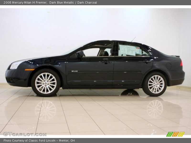 Dark Blue Metallic / Dark Charcoal 2008 Mercury Milan I4 Premier