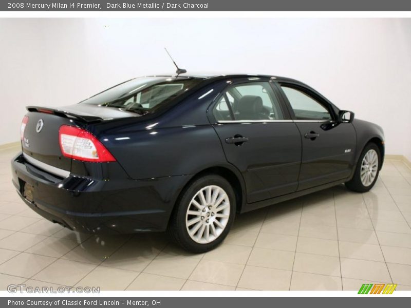 Dark Blue Metallic / Dark Charcoal 2008 Mercury Milan I4 Premier