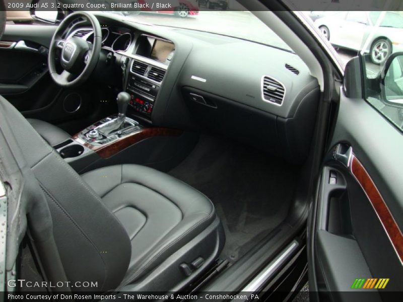 Brilliant Black / Black 2009 Audi A5 3.2 quattro Coupe