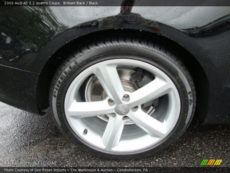 Brilliant Black / Black 2009 Audi A5 3.2 quattro Coupe