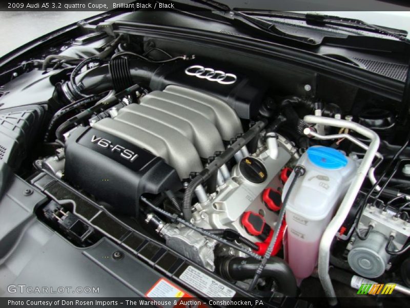 Brilliant Black / Black 2009 Audi A5 3.2 quattro Coupe