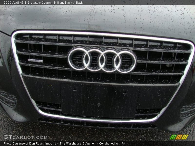 Brilliant Black / Black 2009 Audi A5 3.2 quattro Coupe