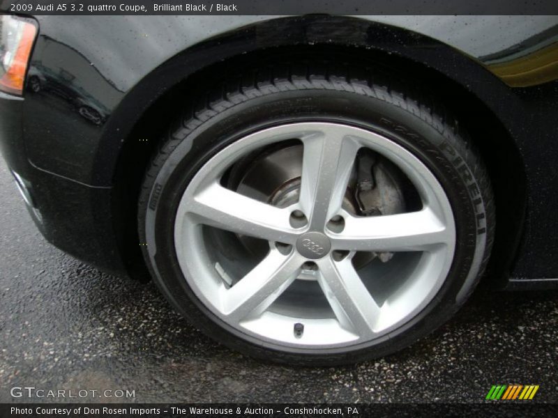 Brilliant Black / Black 2009 Audi A5 3.2 quattro Coupe