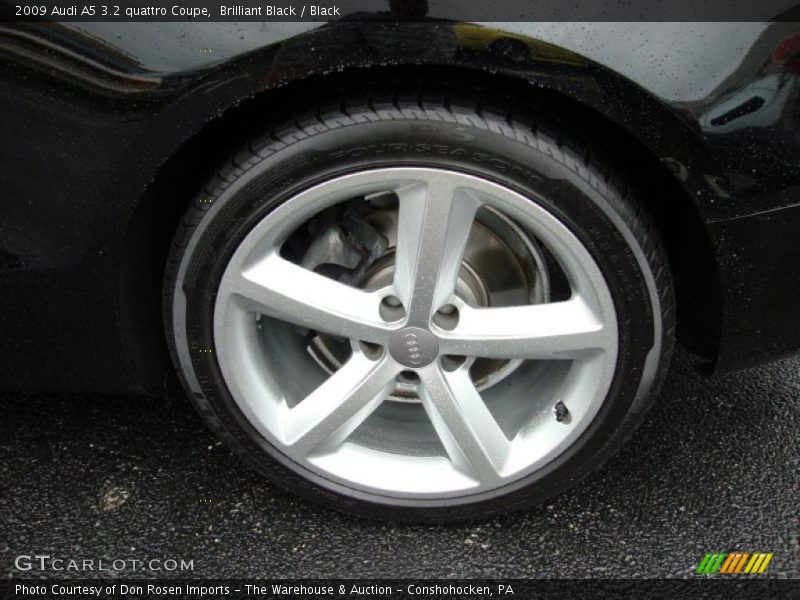 Brilliant Black / Black 2009 Audi A5 3.2 quattro Coupe