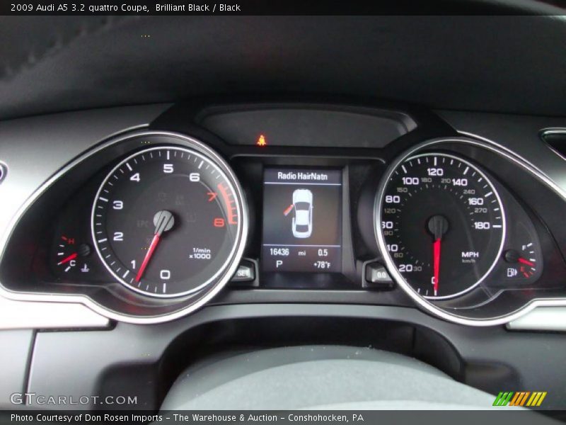Brilliant Black / Black 2009 Audi A5 3.2 quattro Coupe