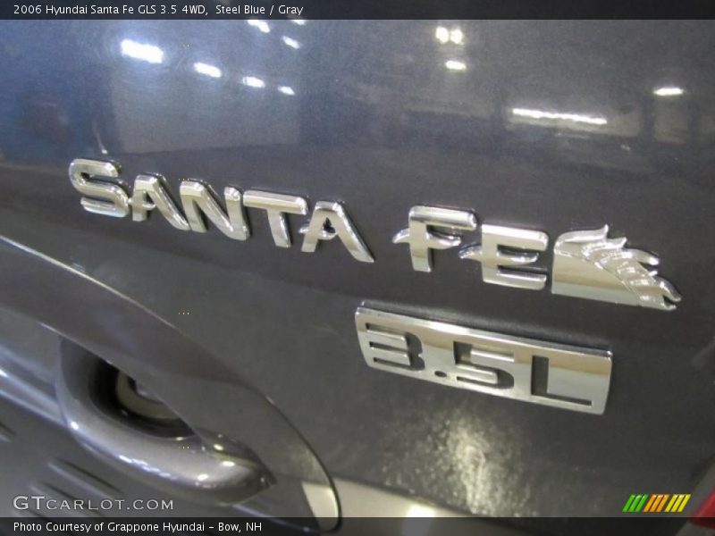 Steel Blue / Gray 2006 Hyundai Santa Fe GLS 3.5 4WD