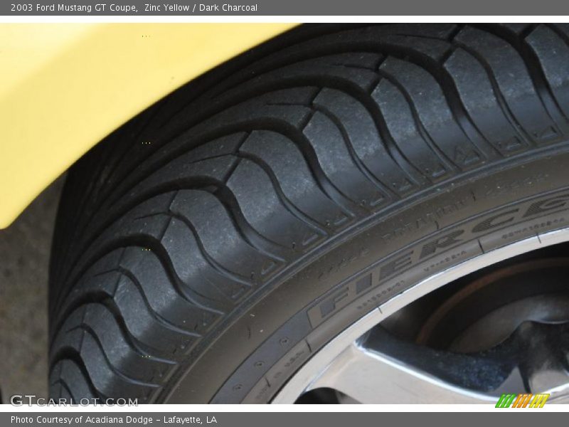 Zinc Yellow / Dark Charcoal 2003 Ford Mustang GT Coupe