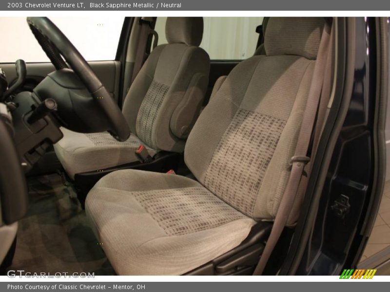 Black Sapphire Metallic / Neutral 2003 Chevrolet Venture LT