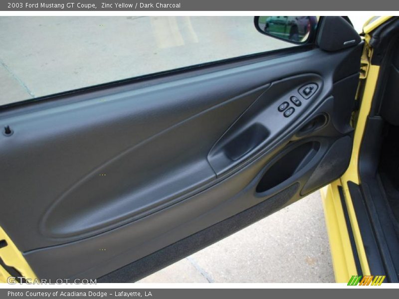 Zinc Yellow / Dark Charcoal 2003 Ford Mustang GT Coupe