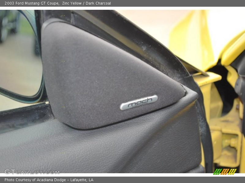 Zinc Yellow / Dark Charcoal 2003 Ford Mustang GT Coupe