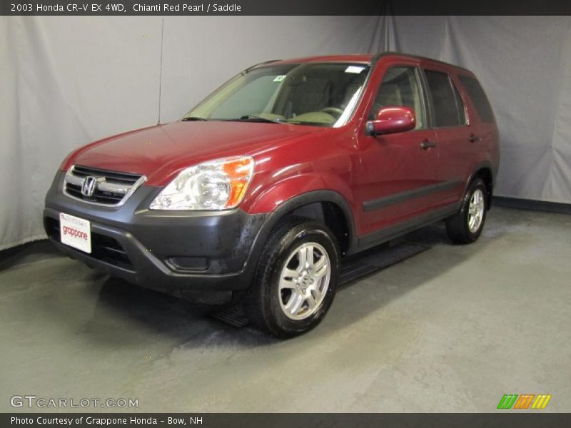 Chianti Red Pearl / Saddle 2003 Honda CR-V EX 4WD