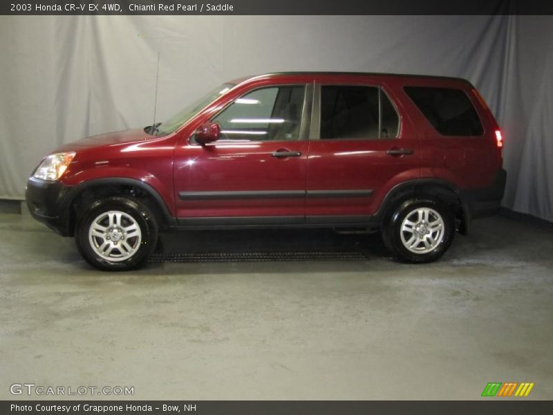 Chianti Red Pearl / Saddle 2003 Honda CR-V EX 4WD