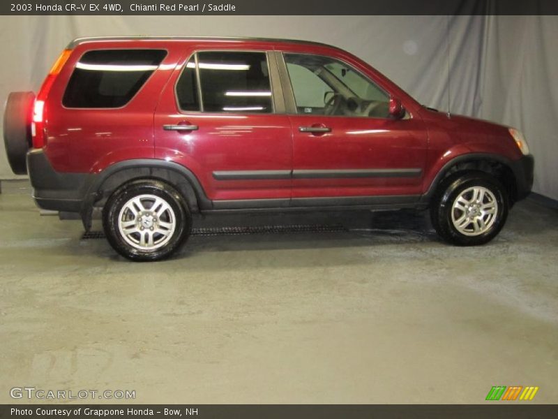 Chianti Red Pearl / Saddle 2003 Honda CR-V EX 4WD