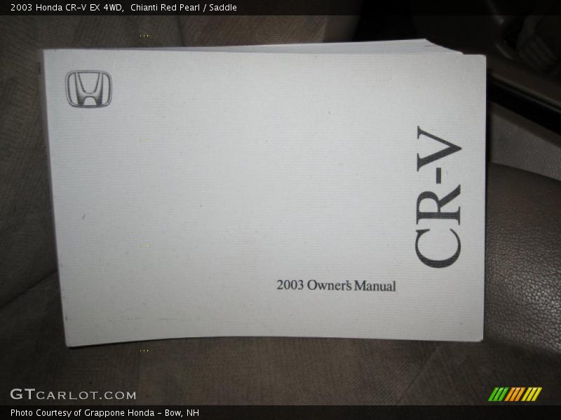 Chianti Red Pearl / Saddle 2003 Honda CR-V EX 4WD