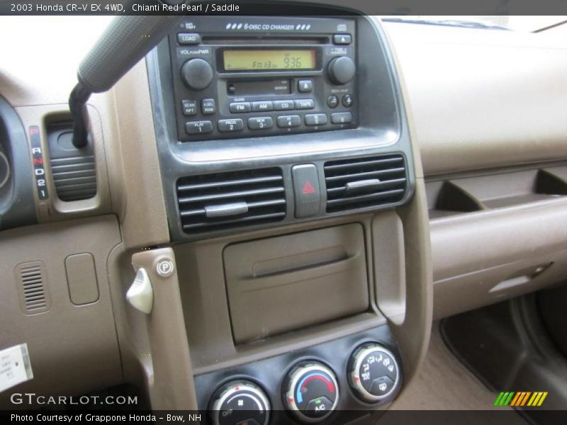 Chianti Red Pearl / Saddle 2003 Honda CR-V EX 4WD