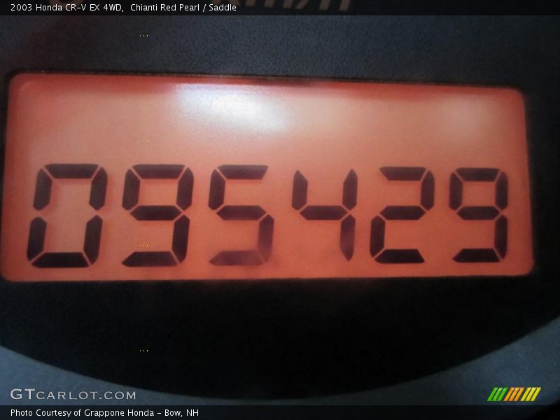 Chianti Red Pearl / Saddle 2003 Honda CR-V EX 4WD