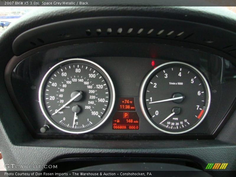 Space Grey Metallic / Black 2007 BMW X5 3.0si