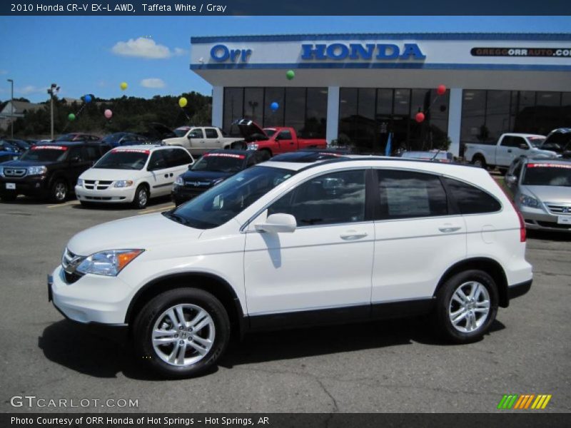 Taffeta White / Gray 2010 Honda CR-V EX-L AWD