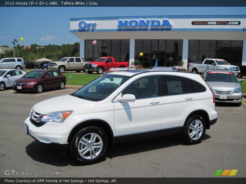 Taffeta White / Gray 2010 Honda CR-V EX-L AWD