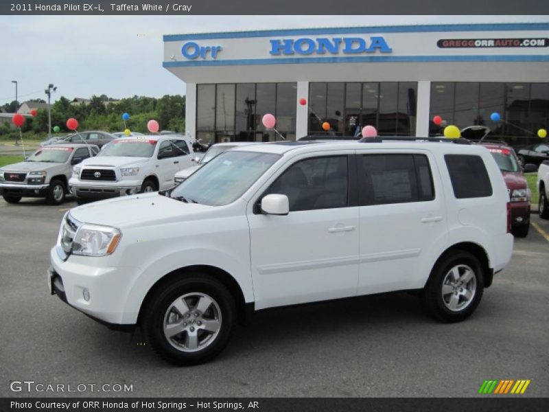 Taffeta White / Gray 2011 Honda Pilot EX-L