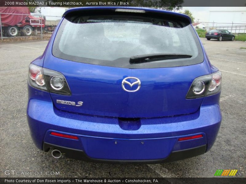 Aurora Blue Mica / Black 2008 Mazda MAZDA3 s Touring Hatchback