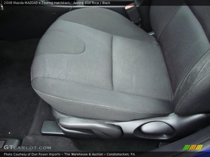 Aurora Blue Mica / Black 2008 Mazda MAZDA3 s Touring Hatchback