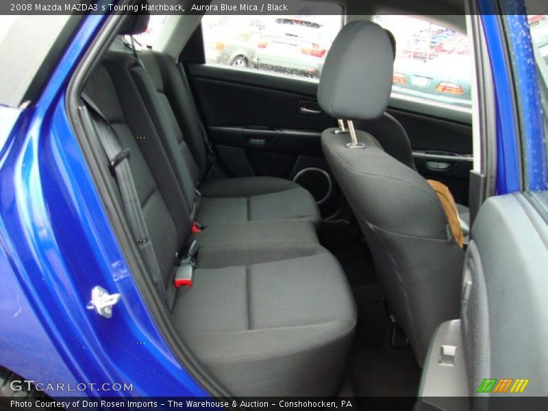 Aurora Blue Mica / Black 2008 Mazda MAZDA3 s Touring Hatchback