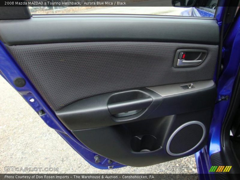 Aurora Blue Mica / Black 2008 Mazda MAZDA3 s Touring Hatchback