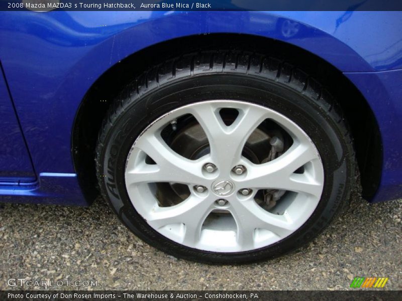 Aurora Blue Mica / Black 2008 Mazda MAZDA3 s Touring Hatchback