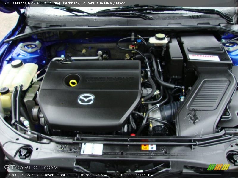 Aurora Blue Mica / Black 2008 Mazda MAZDA3 s Touring Hatchback