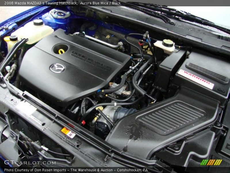Aurora Blue Mica / Black 2008 Mazda MAZDA3 s Touring Hatchback