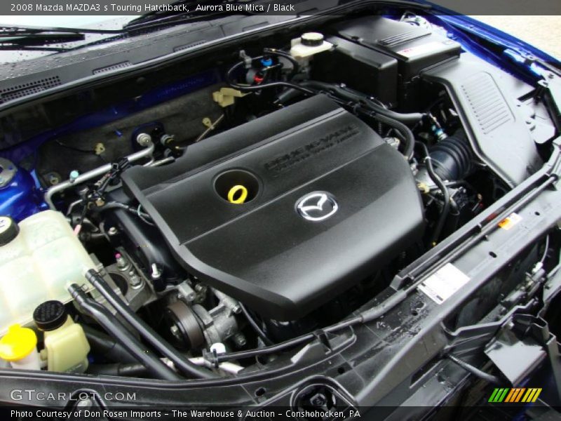 Aurora Blue Mica / Black 2008 Mazda MAZDA3 s Touring Hatchback