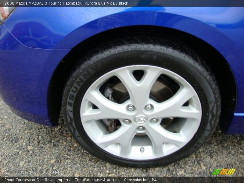 Aurora Blue Mica / Black 2008 Mazda MAZDA3 s Touring Hatchback