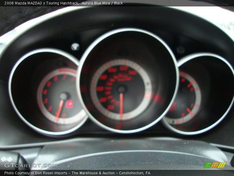 Aurora Blue Mica / Black 2008 Mazda MAZDA3 s Touring Hatchback