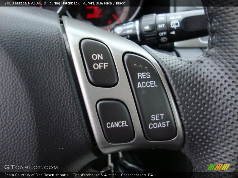 Aurora Blue Mica / Black 2008 Mazda MAZDA3 s Touring Hatchback