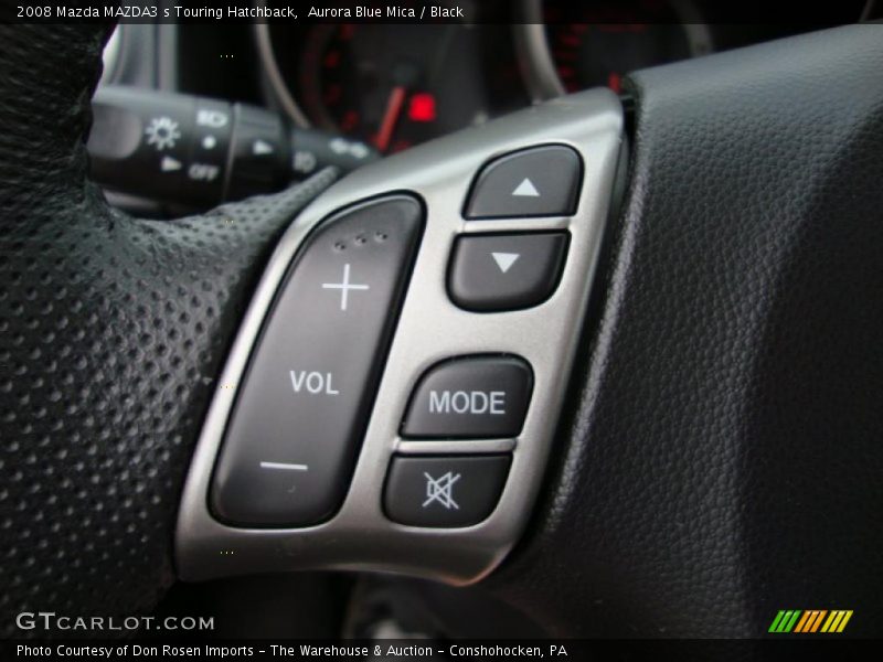 Aurora Blue Mica / Black 2008 Mazda MAZDA3 s Touring Hatchback