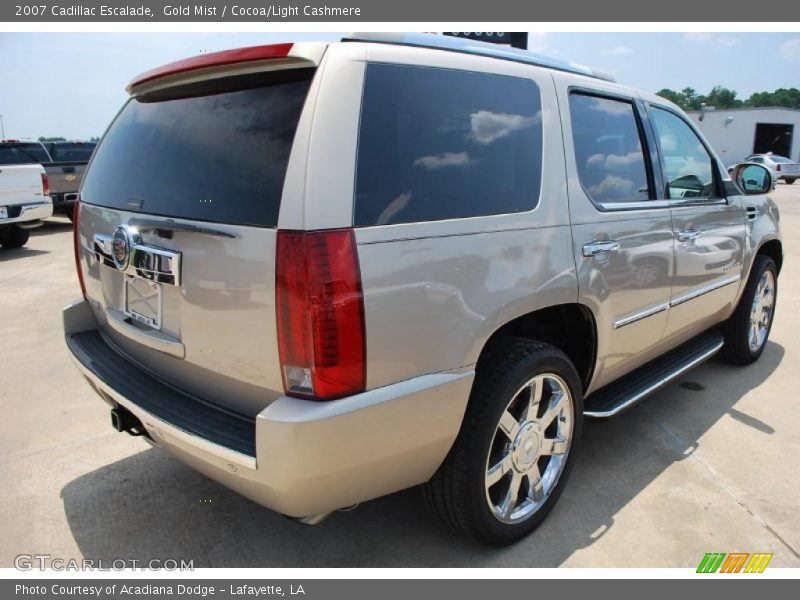 Gold Mist / Cocoa/Light Cashmere 2007 Cadillac Escalade