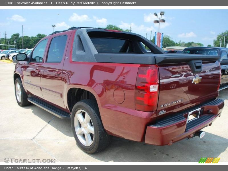 Deep Ruby Red Metallic / Ebony/Light Cashmere 2008 Chevrolet Avalanche LT