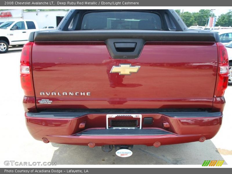 Deep Ruby Red Metallic / Ebony/Light Cashmere 2008 Chevrolet Avalanche LT