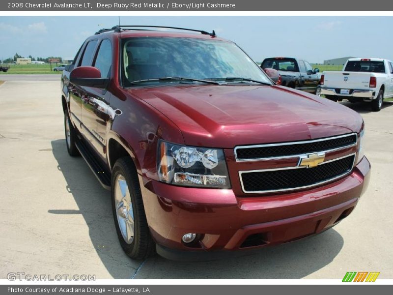 Deep Ruby Red Metallic / Ebony/Light Cashmere 2008 Chevrolet Avalanche LT