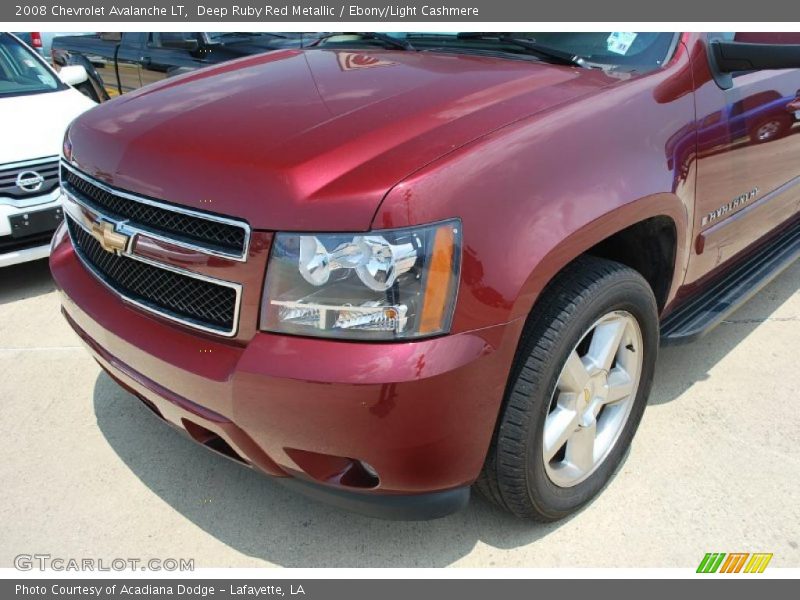 Deep Ruby Red Metallic / Ebony/Light Cashmere 2008 Chevrolet Avalanche LT