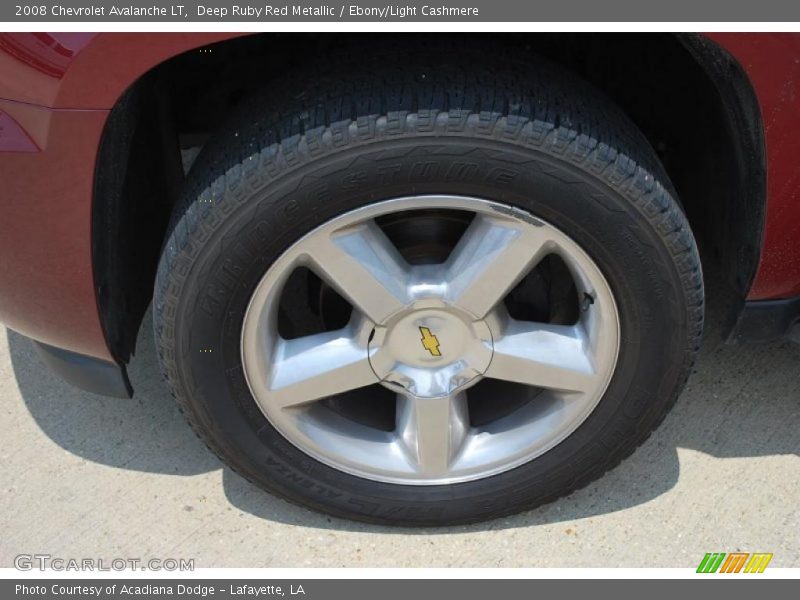 Deep Ruby Red Metallic / Ebony/Light Cashmere 2008 Chevrolet Avalanche LT