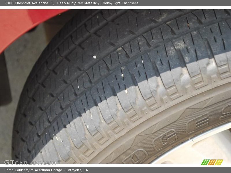 Deep Ruby Red Metallic / Ebony/Light Cashmere 2008 Chevrolet Avalanche LT