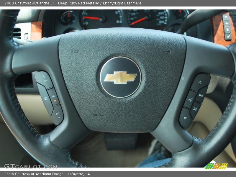 Deep Ruby Red Metallic / Ebony/Light Cashmere 2008 Chevrolet Avalanche LT