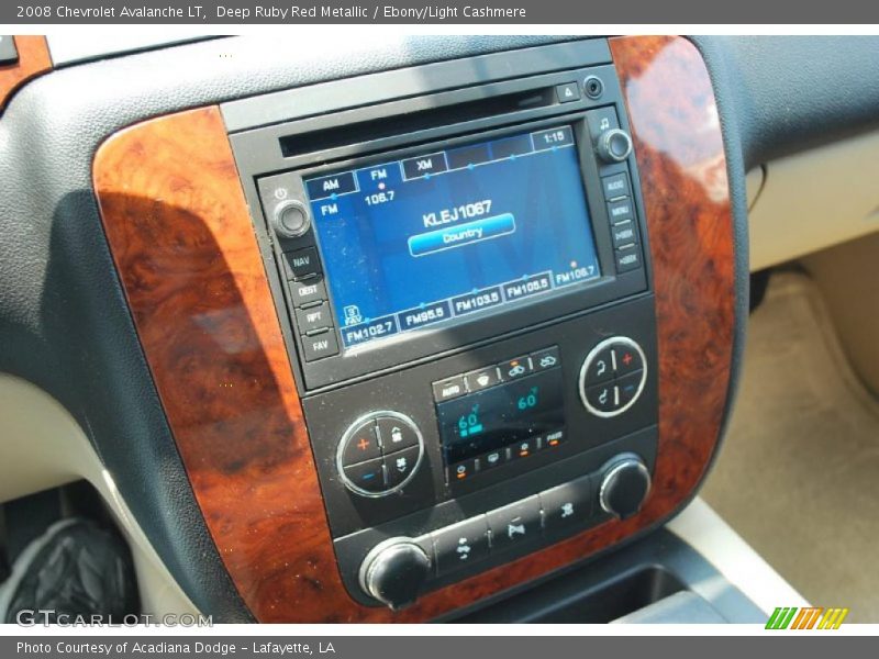 Deep Ruby Red Metallic / Ebony/Light Cashmere 2008 Chevrolet Avalanche LT